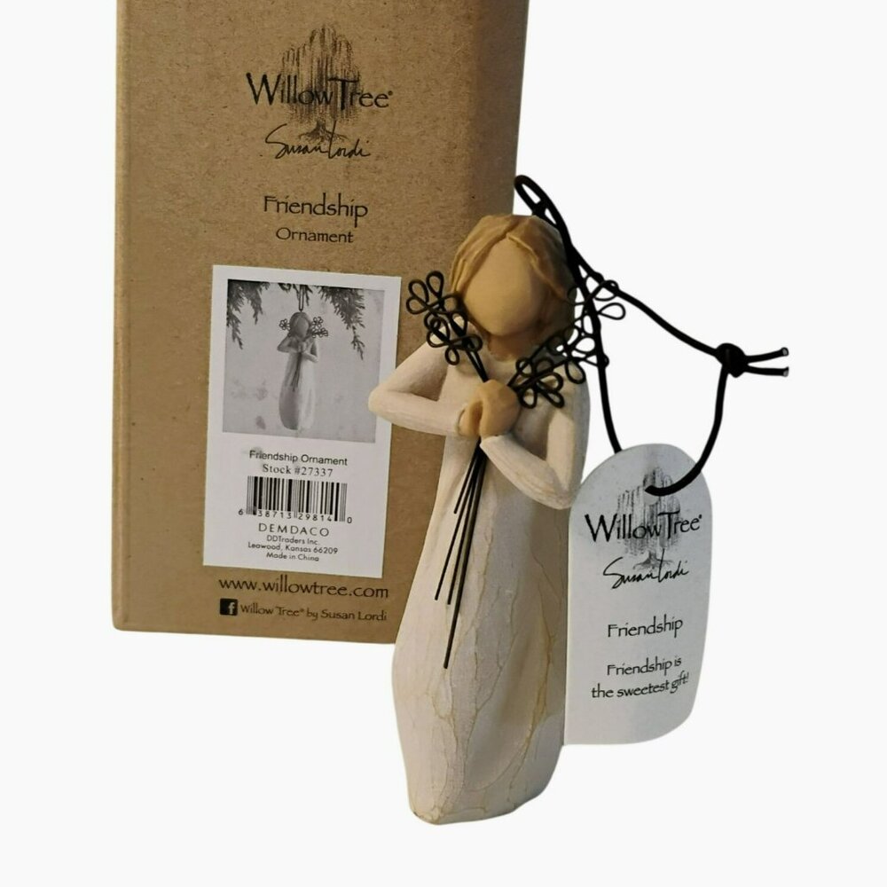 Willow Tree Friendship Ornament #27337 by Susan Lordi, Gift for Girl Friend NEW - Picture 2 of 11